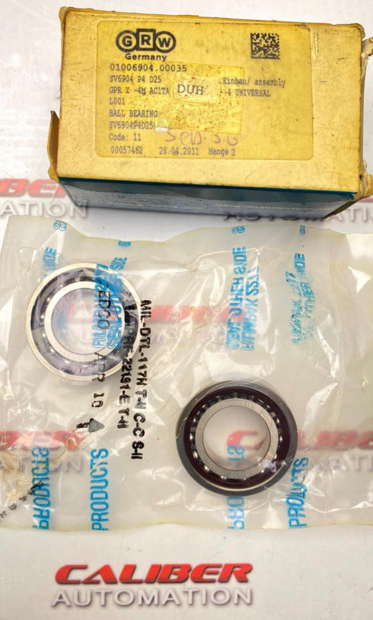 GRW SV6904 P4 D25 Super Precision Ball Bearing (Box of 2) (NEW) - Caliber Automation Online Store