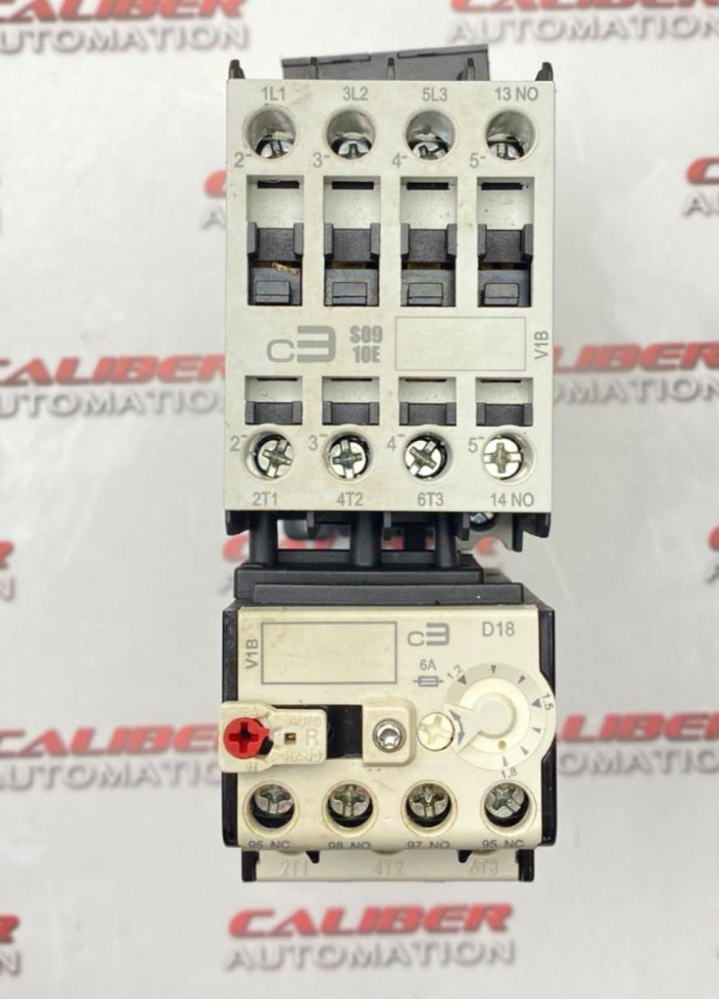 Load image into Gallery viewer, C3 CONTROLS 300-S09N30 Contactor  W/320-B2 Thermal Overload Relay (USED) - Caliber Automation Online Store
