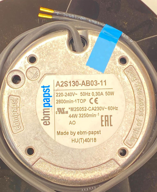 EBMPAPST A2S130-AB03-11 Axil Fan 230V-60HZ (NEW) - Caliber Automation Online Store