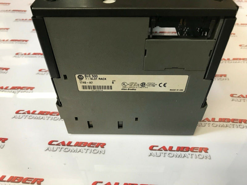 Load image into Gallery viewer, Allen-Bradley SLC 500 (1746-A7 / 1746-P1 Ser. A) Power Supply with 7 Slot Rack - Caliber Automation Online Store
