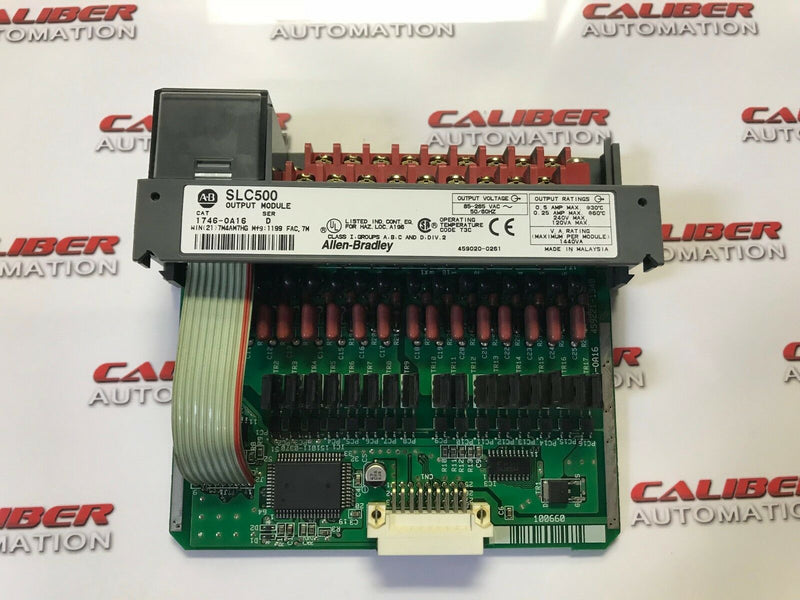 Load image into Gallery viewer, Allen-Bradley SLC 500 (1746-OA16 Ser. D) 16-Channel AC Output Module (No Cover) - Caliber Automation Online Store
