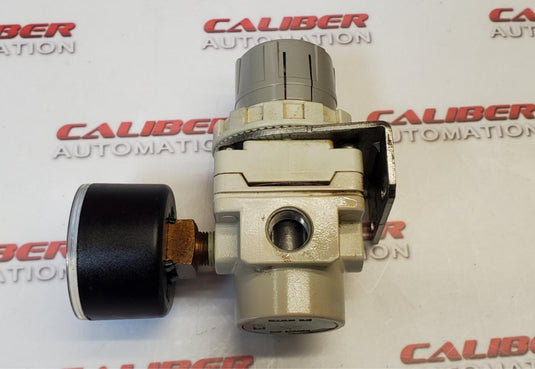 SMC AR20-N02-Z-A Pneumatic Regulator with gauge - Caliber Automation Online Store