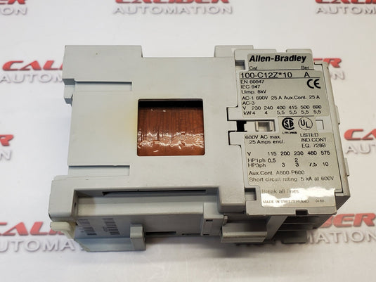 ALLEN BRADLEY 100-C12Z*10 SER.A CONTACTOR - Caliber Automation Online Store