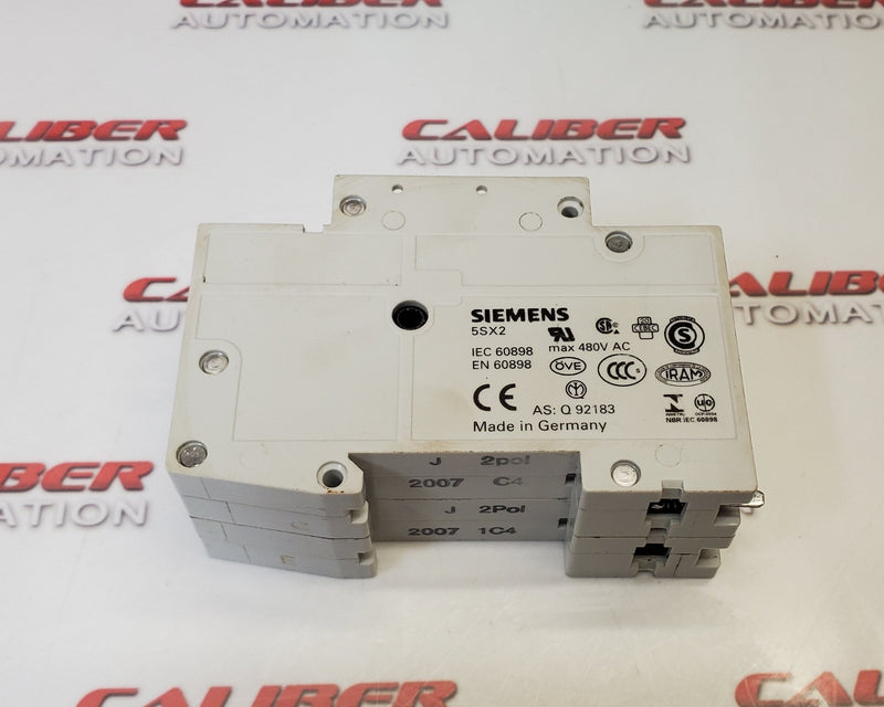 Load image into Gallery viewer, SIEMENS 5SX22-C4 2 Pole Circuit Breaker - Caliber Automation Online Store
