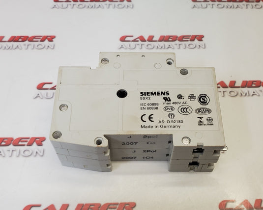 SIEMENS 5SX22-C4 2 Pole Circuit Breaker - Caliber Automation Online Store