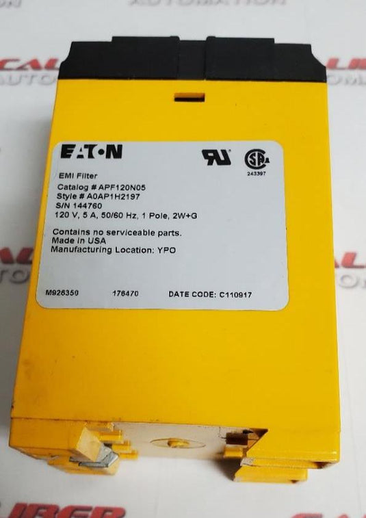 Eaton Automation Power Filter APF120N05 - Caliber Automation Online Store