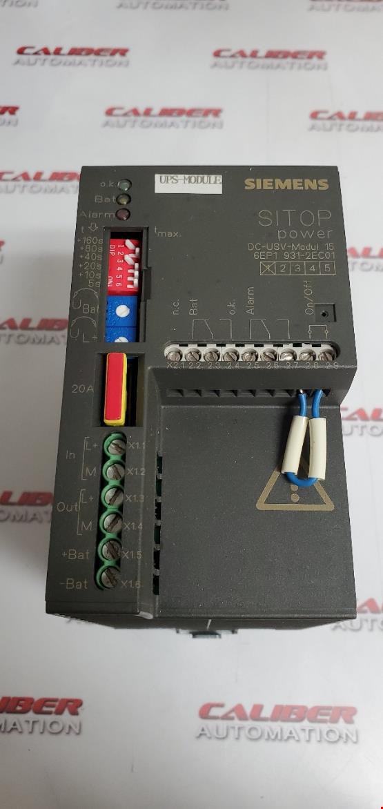 Load image into Gallery viewer, Siemens UPS Module DC-USV-Modul 15 6EP1 931-2EC01 - Caliber Automation Online Store
