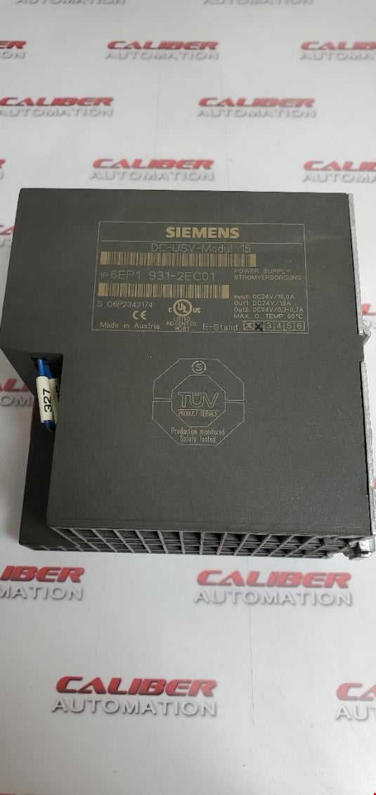 Siemens UPS Module DC-USV-Modul 15 6EP1 931-2EC01 - Caliber Automation Online Store