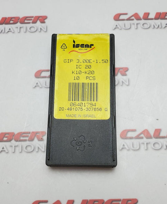 Iscar GIP 3.00E-1.50 IC20 Insert (Pack of 10) - Caliber Automation Online Store