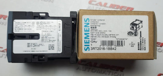 SIEMENS 3RT2016-1BB42 Contactor - Caliber Automation Online Store