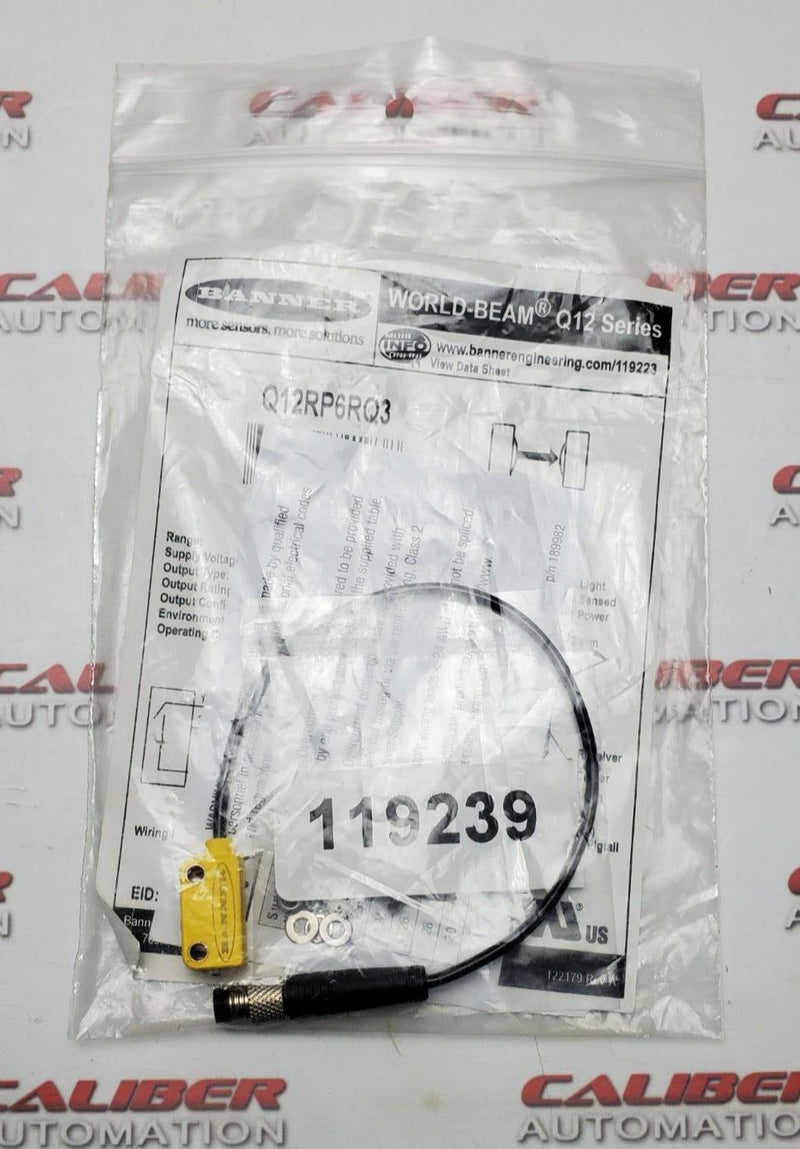 Load image into Gallery viewer, BANNER Engineering Q12RP6RQ3 Sensor - Caliber Automation Online Store
