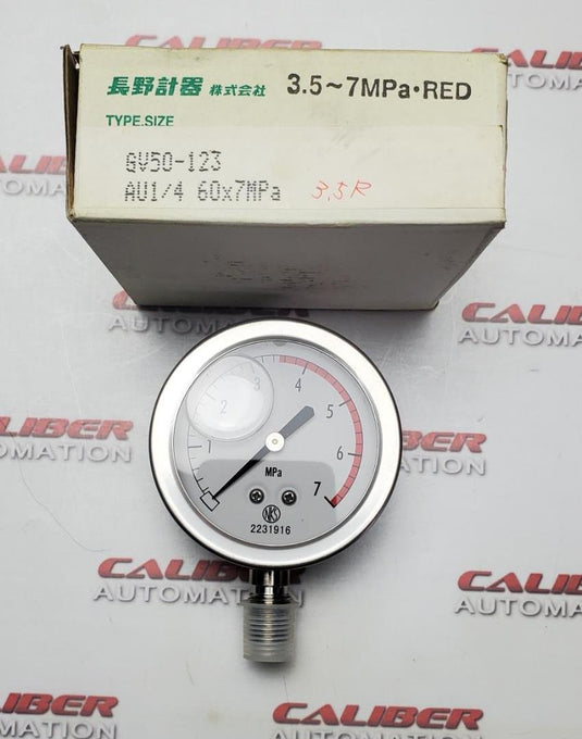 Nagano Keiki GV50-123 Pressure Sensor Switch Gauge - Caliber Automation Online Store