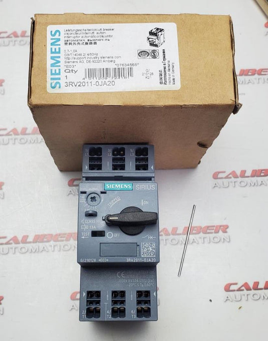SIEMENS 3RV2011-0JA20 Circuit Breaker - Caliber Automation Online Store