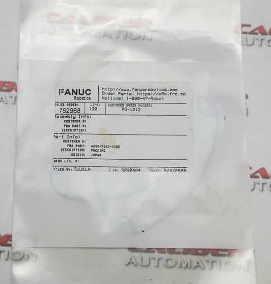 FANUC A290-7143-X406 PACKING - Caliber Automation Online Store