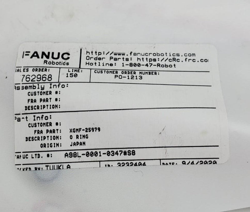 Load image into Gallery viewer, FANUC XGMF-25979 O-RING - Caliber Automation Online Store
