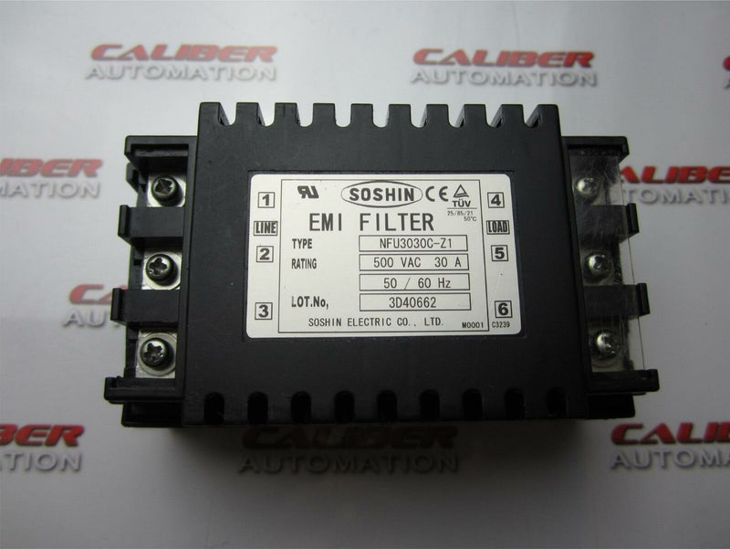 Load image into Gallery viewer, SOSHIN EMI FILTER NFU3030C-Z1 - Caliber Automation Online Store

