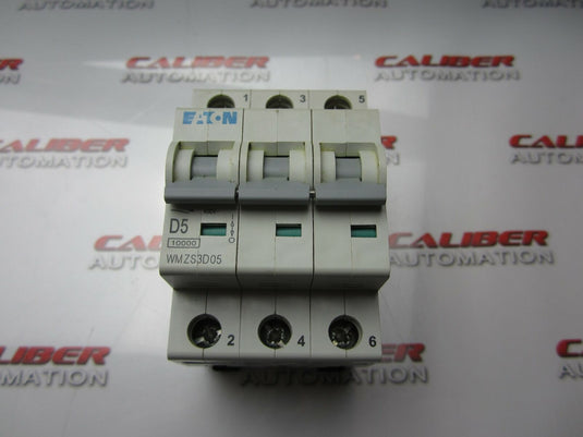 EATON WMZS3D05 3 Pole 5A Circuit Breaker - Caliber Automation Online Store