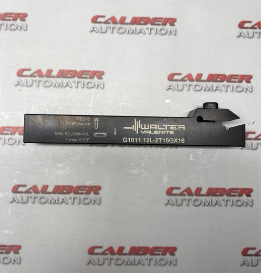 WALTER VALENITE G1011.12L-2T15GX16 Indexable Grooving-Cutoff Toolholder - Caliber Automation Online Store