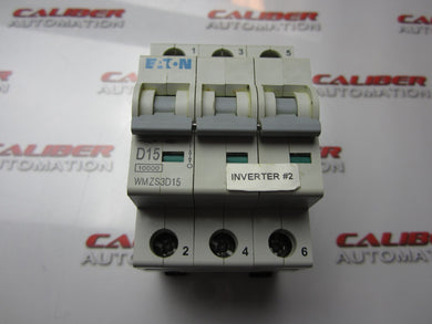 EATON WMZS3D15 3 Pole 15A Circuit Breaker - Caliber Automation Online Store