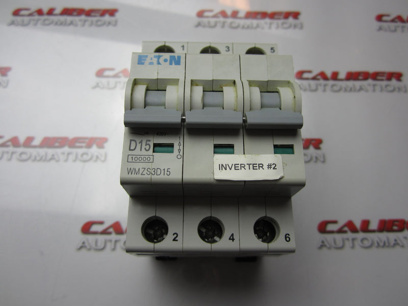 Load image into Gallery viewer, EATON WMZS3D15 3 Pole 15A Circuit Breaker - Caliber Automation Online Store
