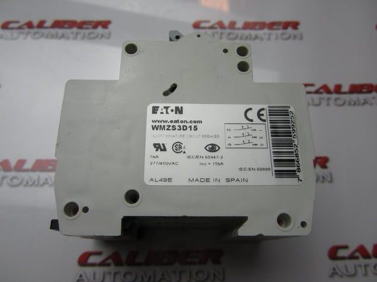EATON WMZS3D15 3 Pole 15A Circuit Breaker - Caliber Automation Online Store