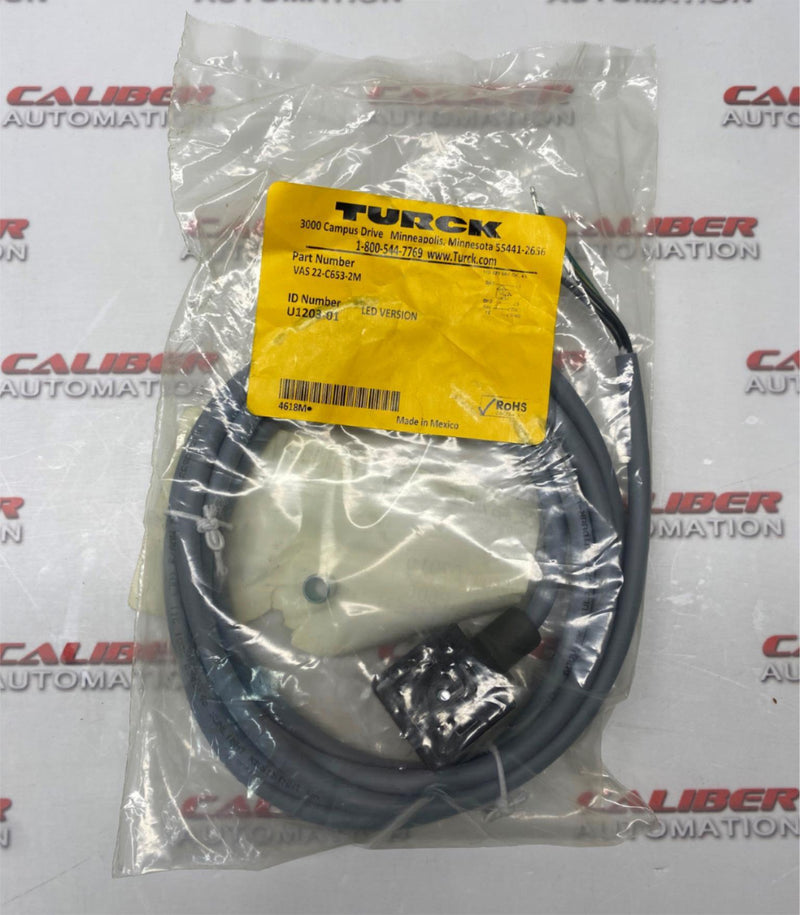 Load image into Gallery viewer, TURCK VAS 22-C653-2M Double-ended Cordset - Caliber Automation Online Store
